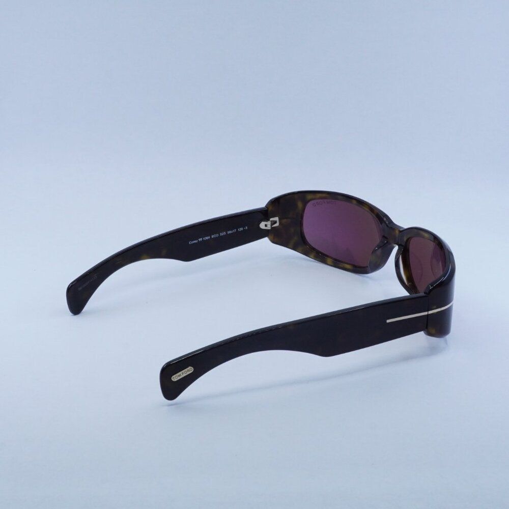 🕶️ New Tom Ford Corey FT1064 52S Sunglasses -Dark Havana Frame, Bordeaux Lenses - Picture 9 of 10